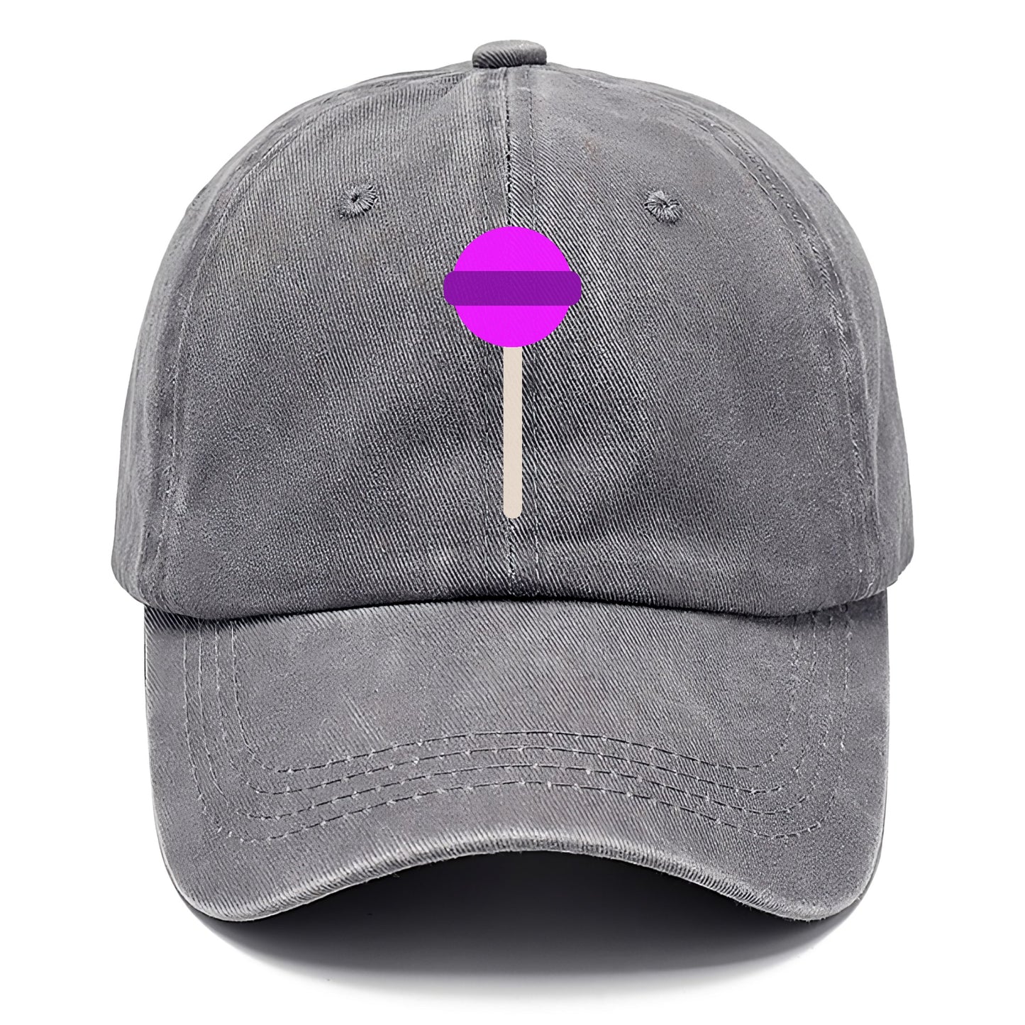 Retro 80s Lollipop Purple Hat