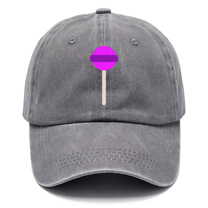 Retro 80s Lollipop Purple Hat