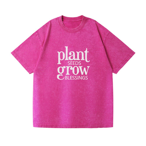Plant Seeds Grow Blessings Vintage T-shirt