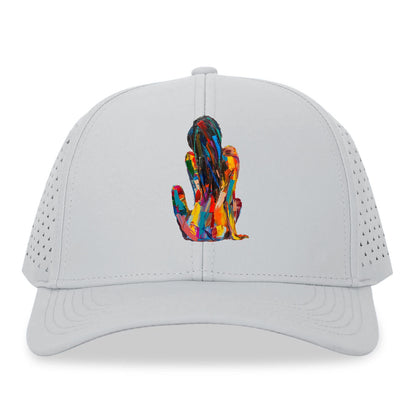 Vibrant Reflection Abstract Beauty Hat