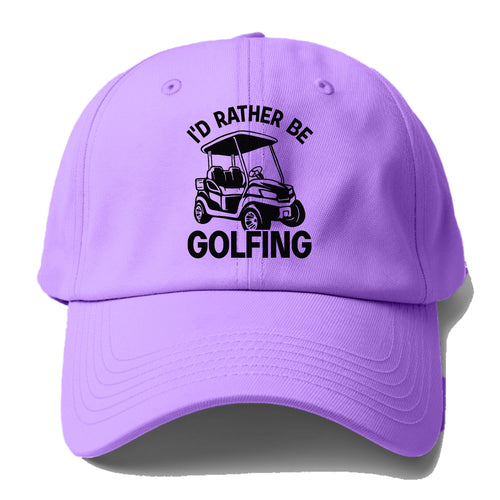 I'd Rather Be Golfing V1 Baseball Cap For Big Heads