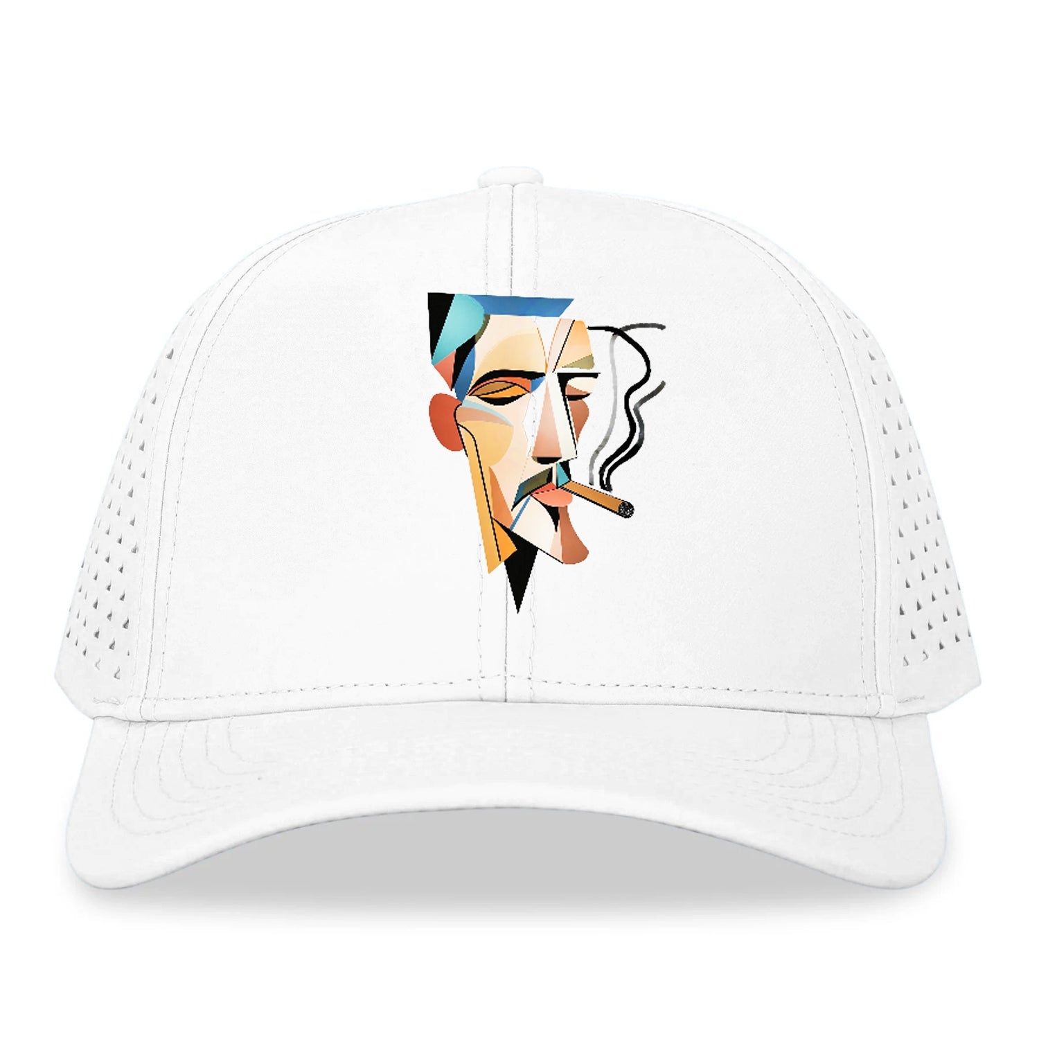 Abstract Smoking Man Hat