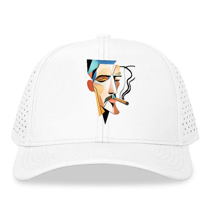 Abstract Smoking Man Hat