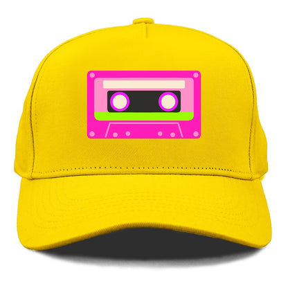 Retro 80s Cassette Pink Hat