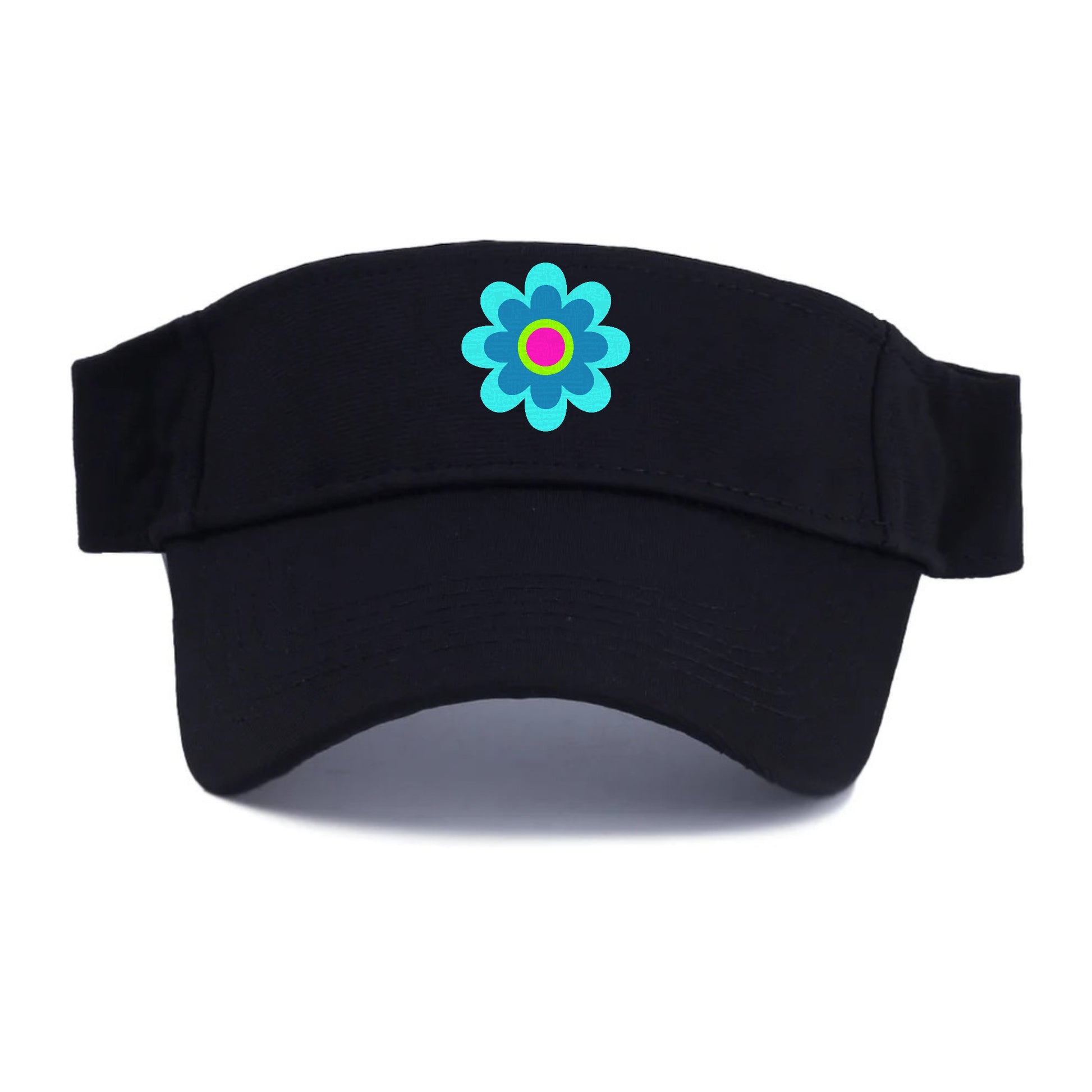 Retro 80s Flower Blue Hat