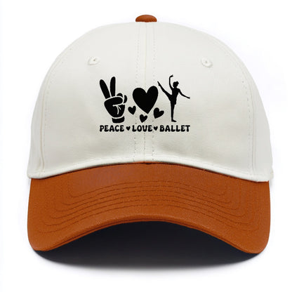 peace love ballet Hat