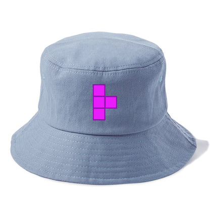 Retro 80s Tetris Blocks Purple Hat