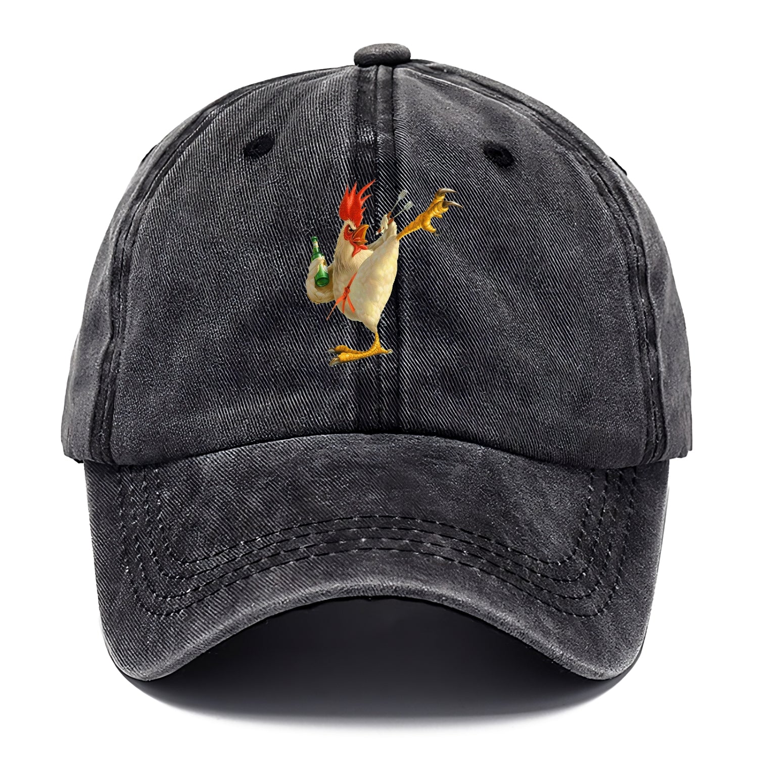 Crazy Rooster Fantasy Art Hat