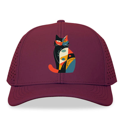 Abstract Elegance Colorful Cat Hat