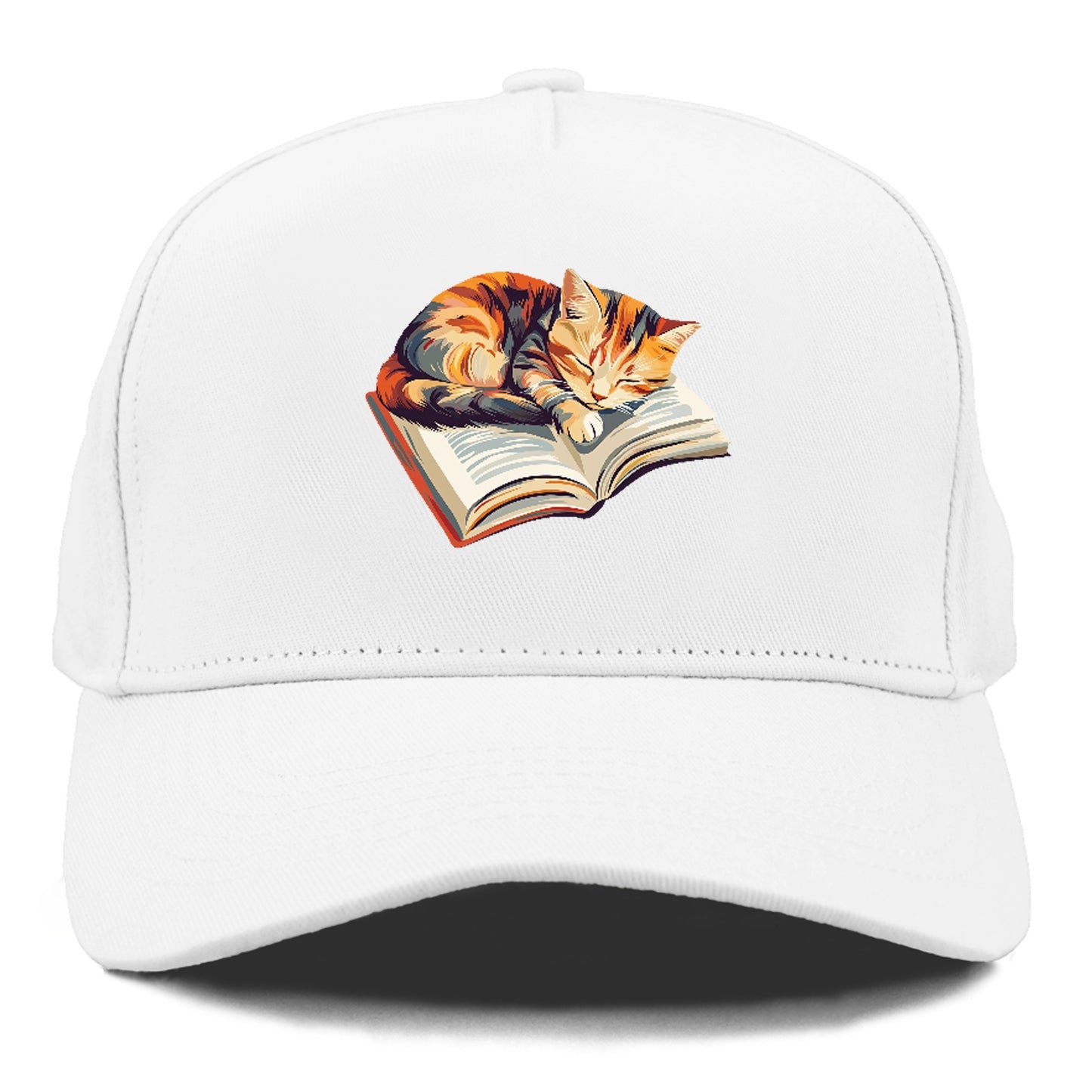 Cat Nap on Book Hat