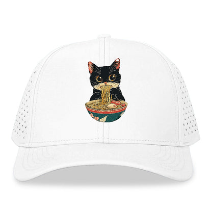 Cat Eating Noodles Hat