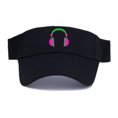 Retro 80s Headphones Pink Hat