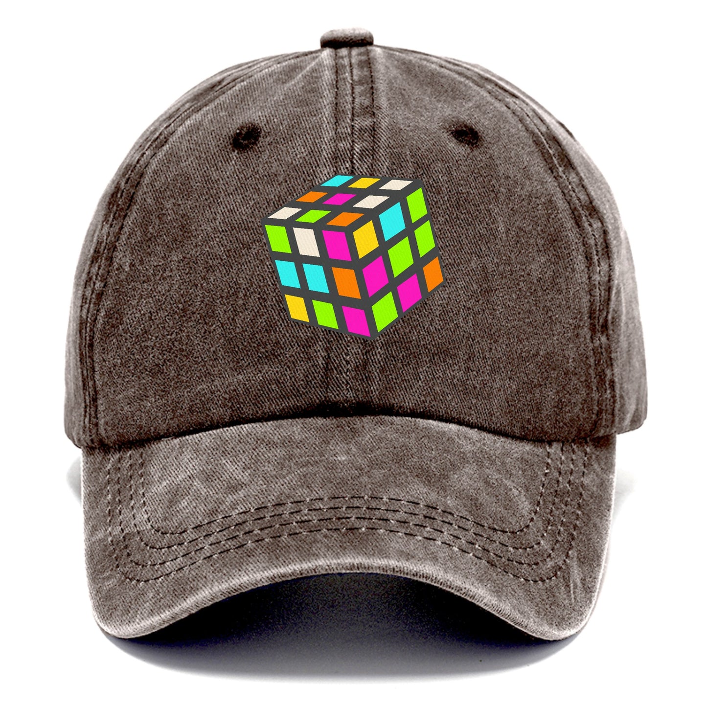 Retro 80s Rubik's Cube Hat