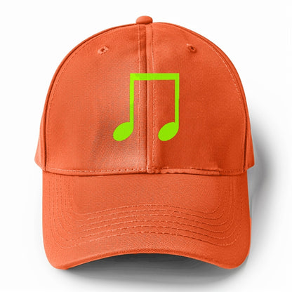 Retro 80s Music Note Green Hat