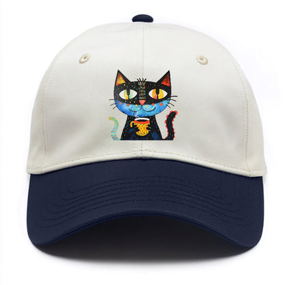 Coffee Cat Vibrant Mornings Hat