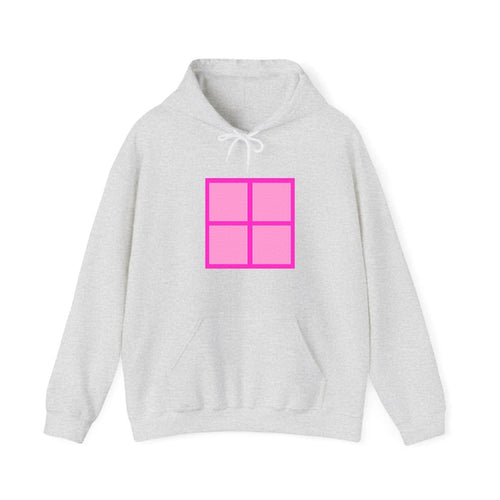 Retro 80s Tetris Blocks Pink Hooded Sweatshirt