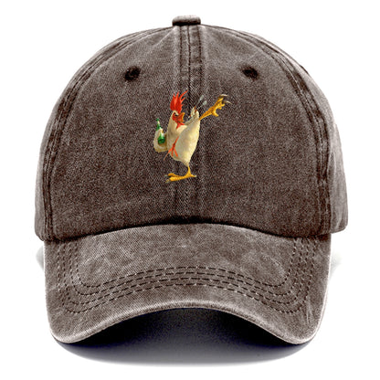 Crazy Rooster Fantasy Art Hat