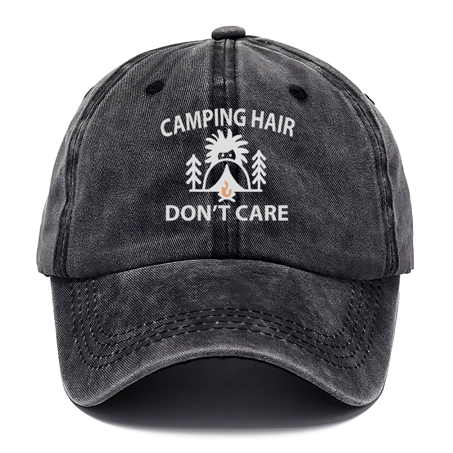 camping hair don't care Hat