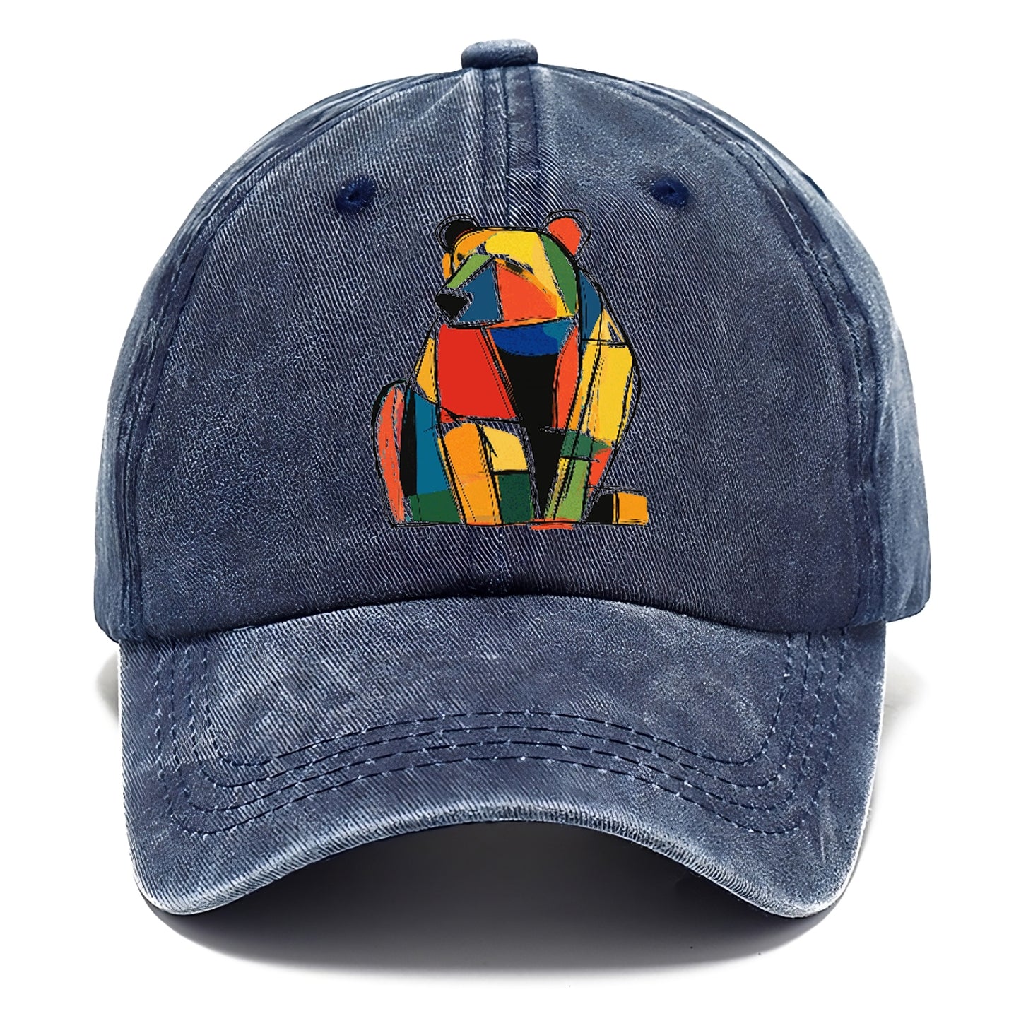 Colorful Abstract Bear Hat