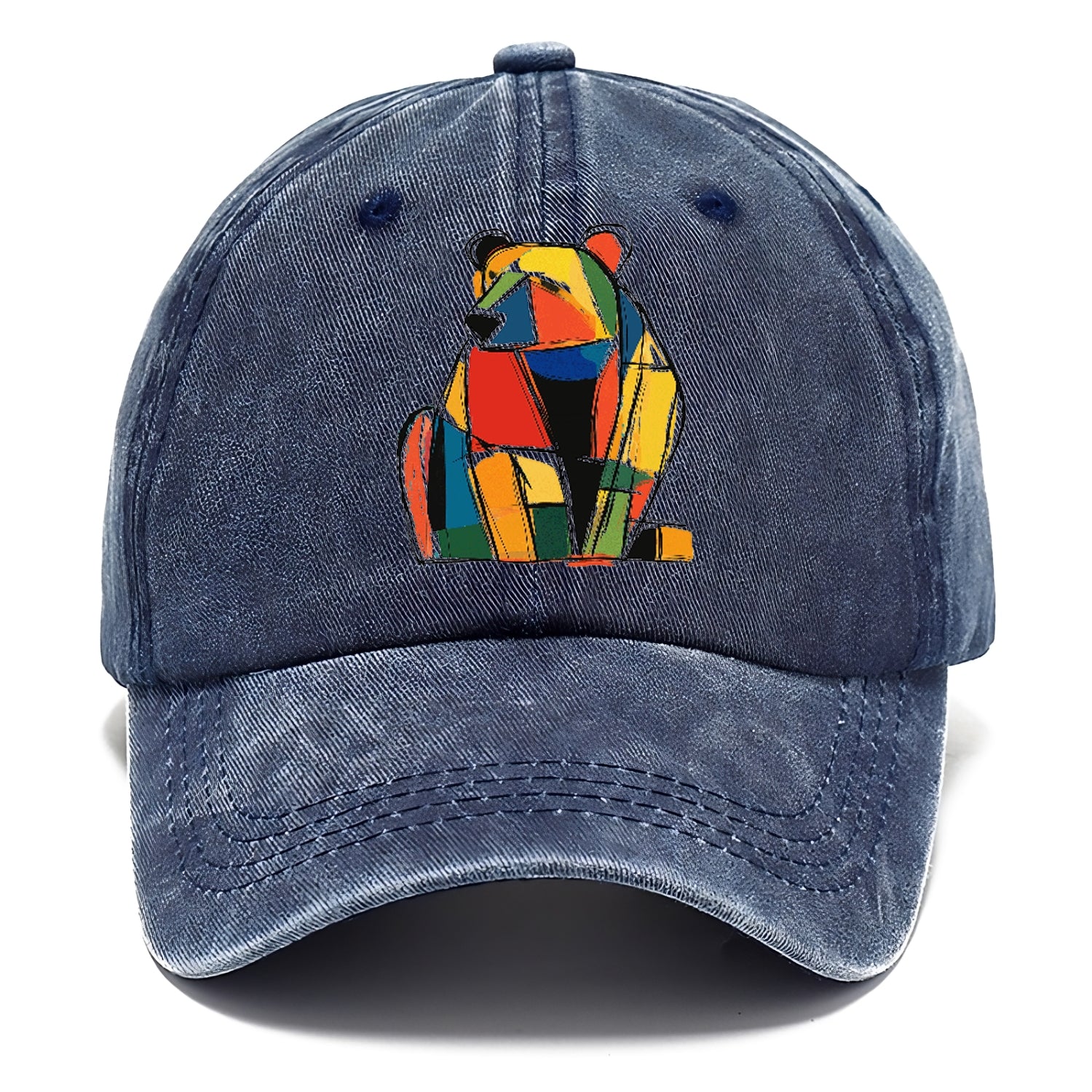 Colorful Abstract Bear Hat