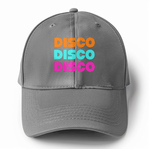 Retro 80s Disco Disco Disco Solid Color Baseball Cap