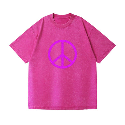 Retro 80s Peace Sign Purple Hat