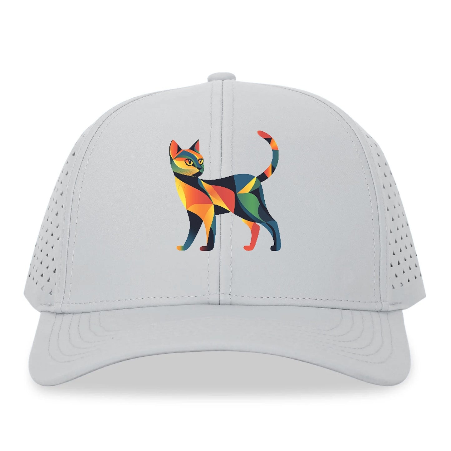 Vibrant Geometric Cat Hat