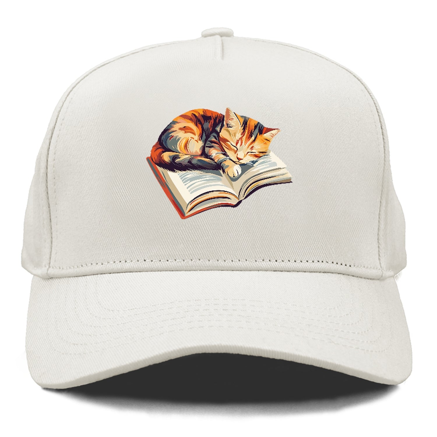 Cat Nap on Book Hat