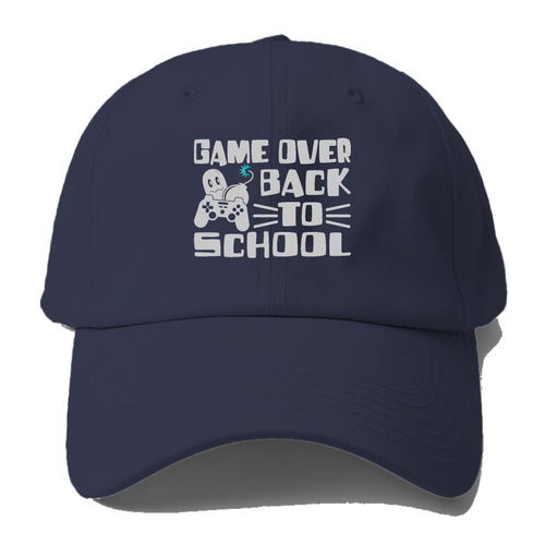 Game Over Back To School Baseball Cap For Big Heads