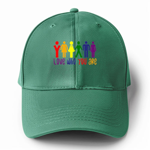 Love Who You Are Solid Color Baseball Cap
