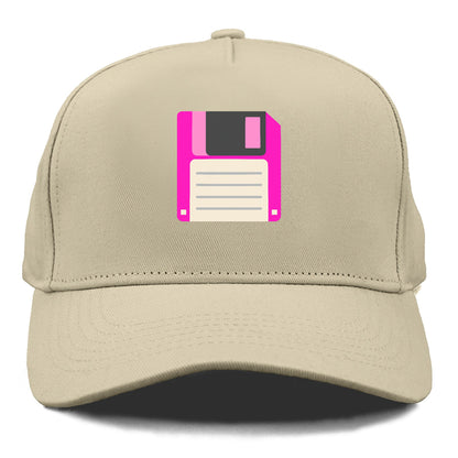 Retro 80s Floppy Disk Pink Hat