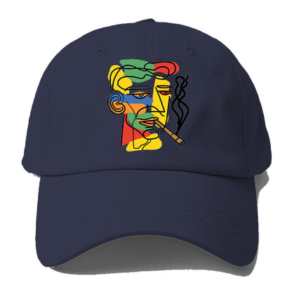 Smoky Vibes Abstract Line Art Hat