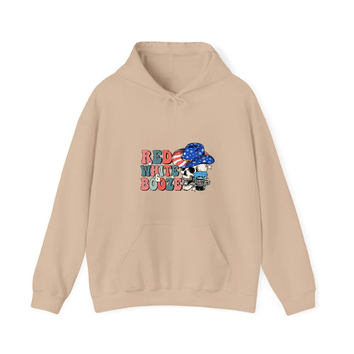 Red White And Booze Hooded Sweatshirt