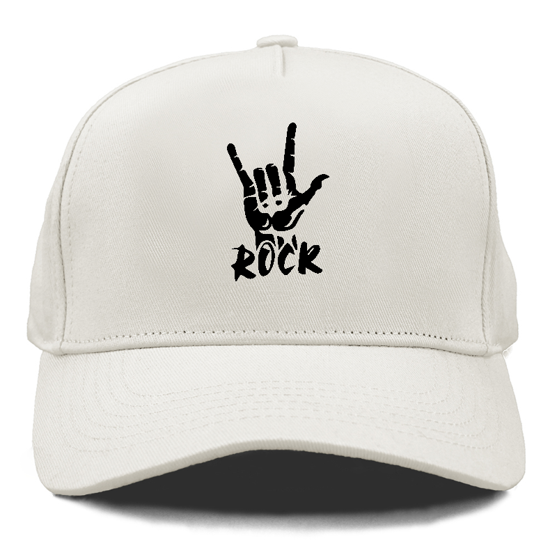 hand horns and rock Hat