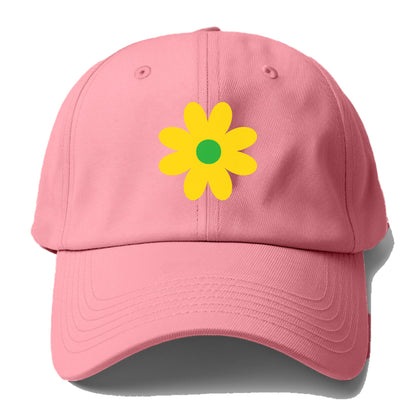 Retro 80s Flower Yellow Hat