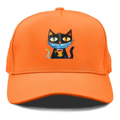 Coffee Cat Vibrant Mornings Hat