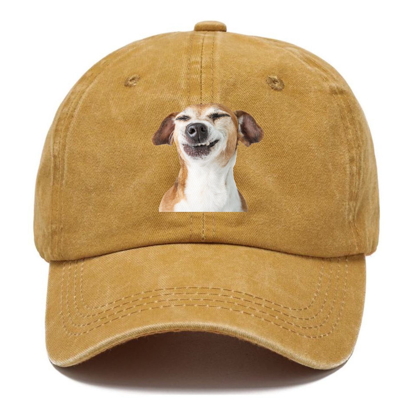 Joyful Jack Russell Terrier with a beaming, toothy smile Hat