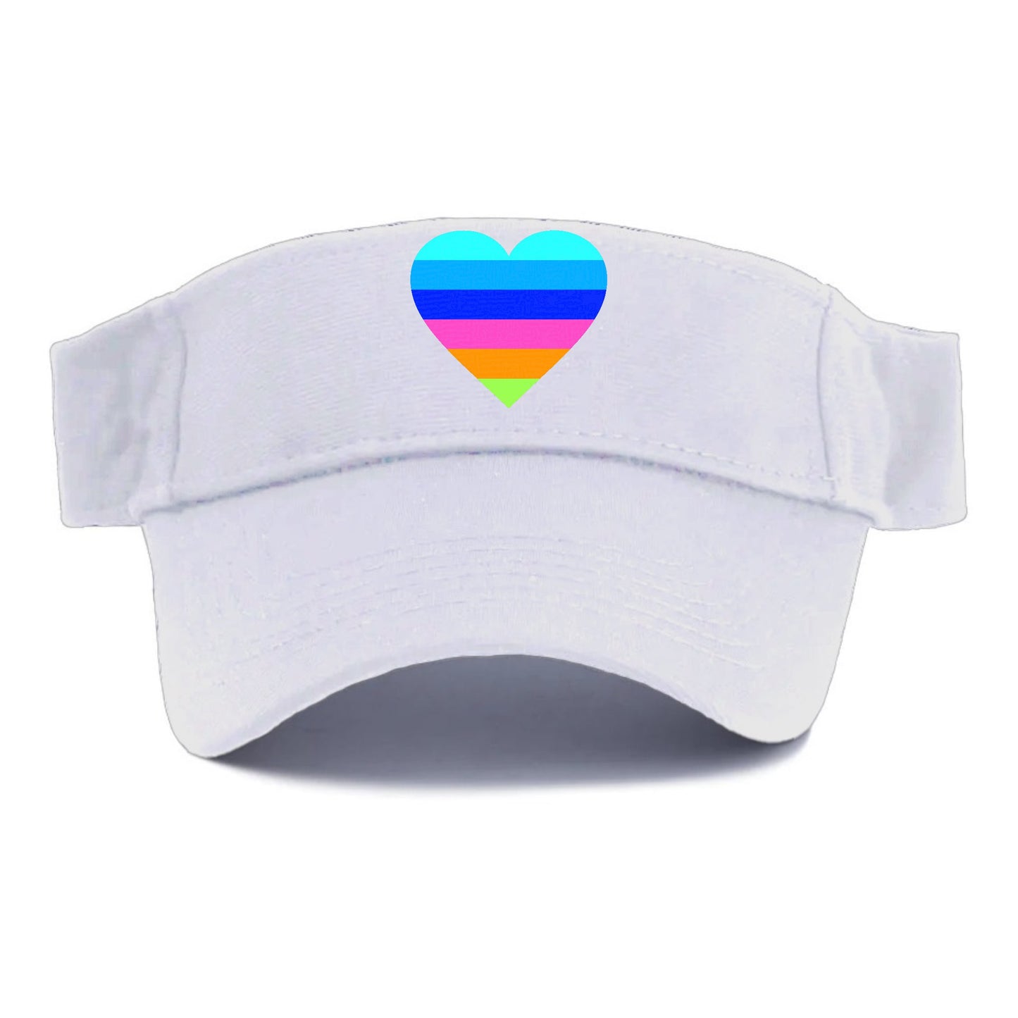 raindow heart Hat