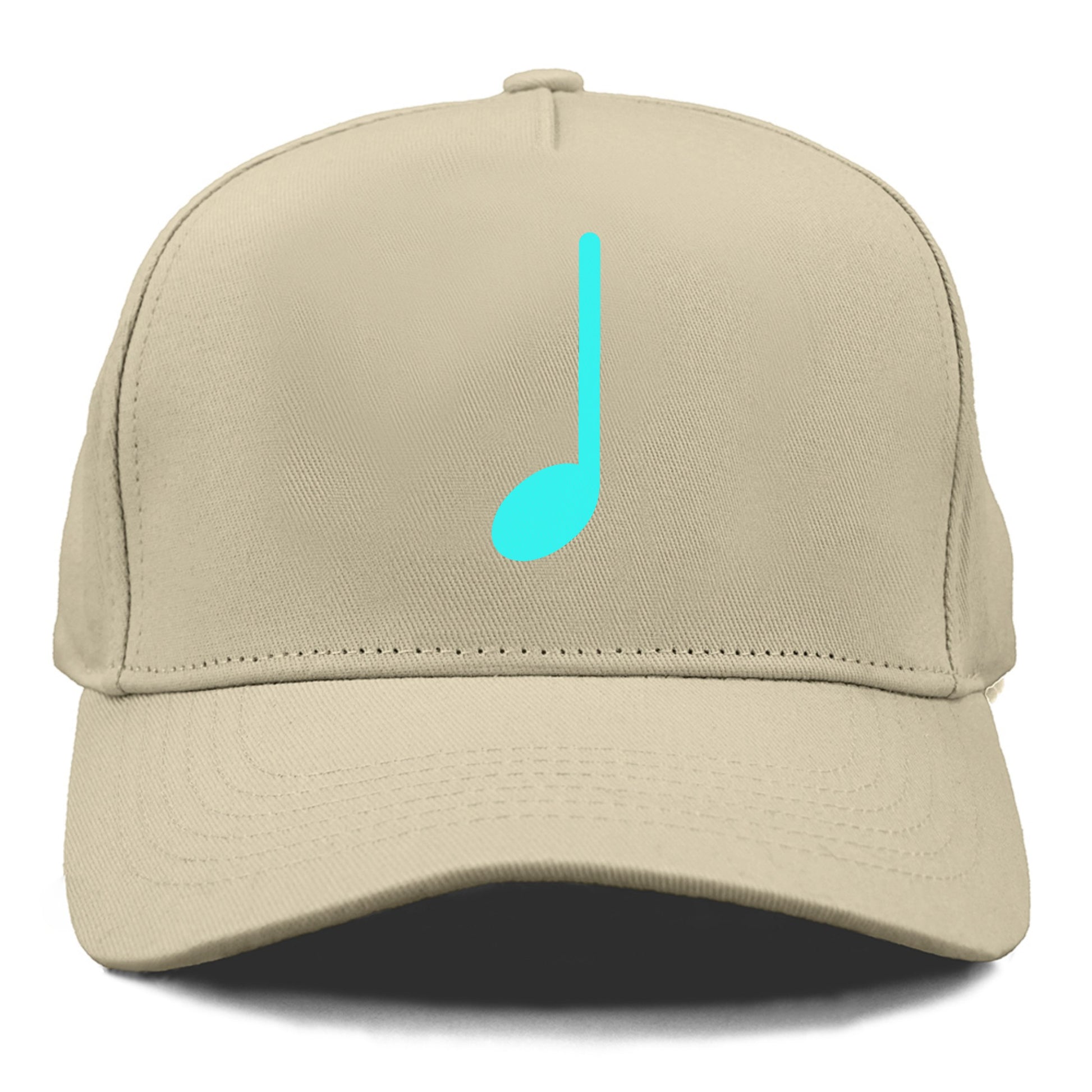 Retro 80s Music Note Blue Hat