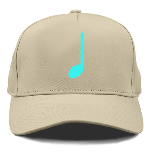 Retro 80s Music Note Blue Cap