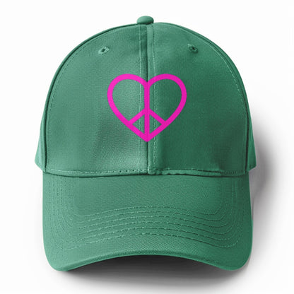 Retro 80s Heart Peace Sign Hat