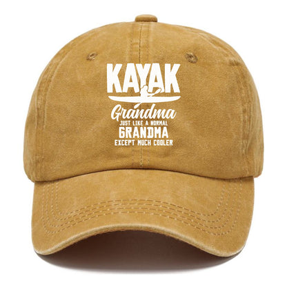 kayak grandma just like a normal grandma except much cooler! Hat