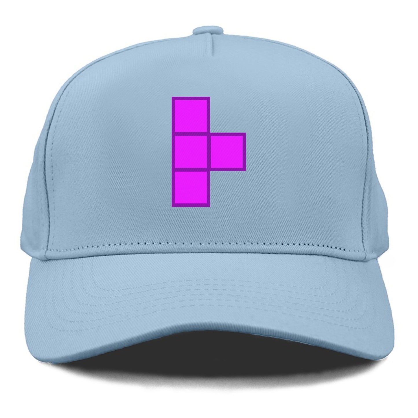 Retro 80s Tetris Blocks Purple Hat