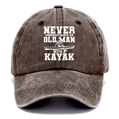 Never Underestimate An Old Man With A Kayak Classic Cap
