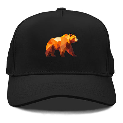 Geometric Bear on the Move Hat