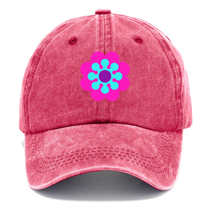 Retro 80s Flower Pink Hat