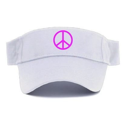 Retro 80s Peace Sign Purple Hat