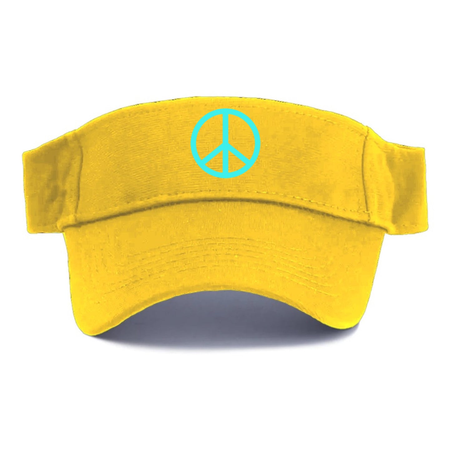 Retro 80s Peace Sign Blue Hat