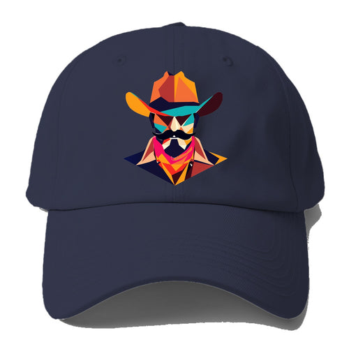 Geometric Cowboy Bold And Modern Baseball Cap For Big Heads