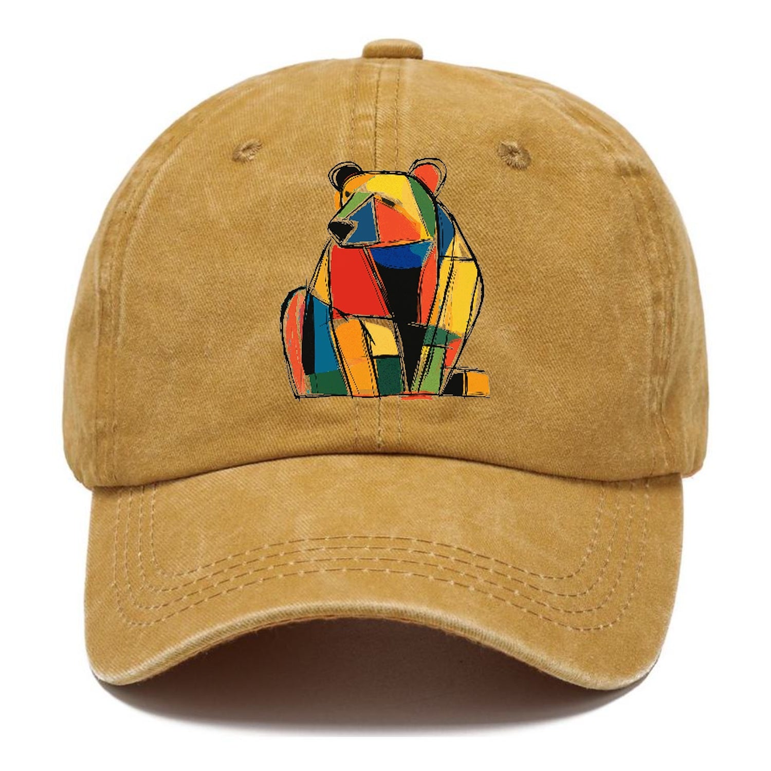 Colorful Abstract Bear Hat